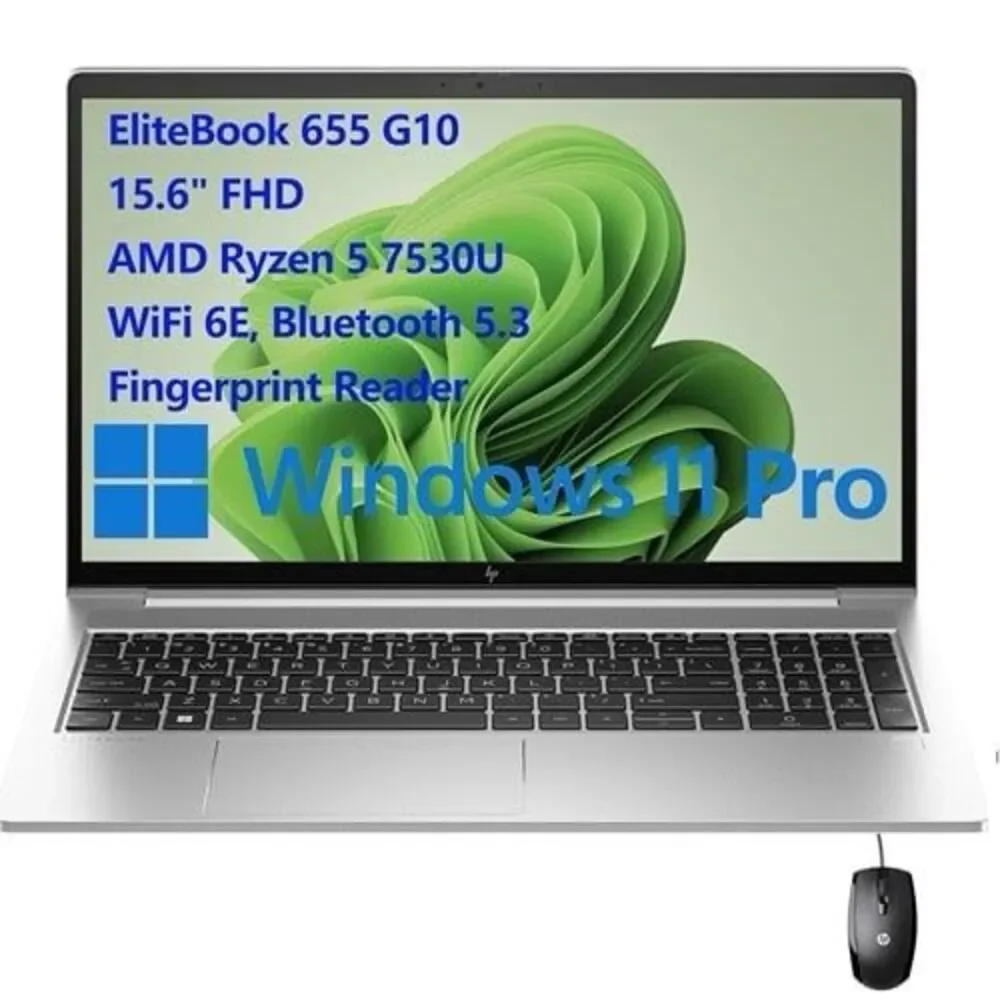 HP EliteBook 655 G10 – 15.6” Ryzen PRO + Enterprise Edition WiFi+5G